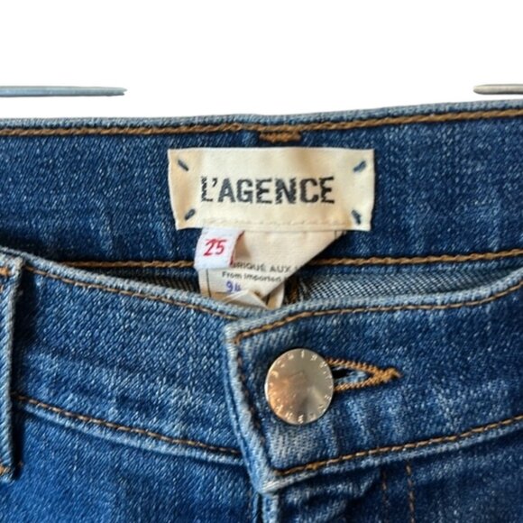L'Agence silver studs slim jeans size 25 - Picture 2 of 3